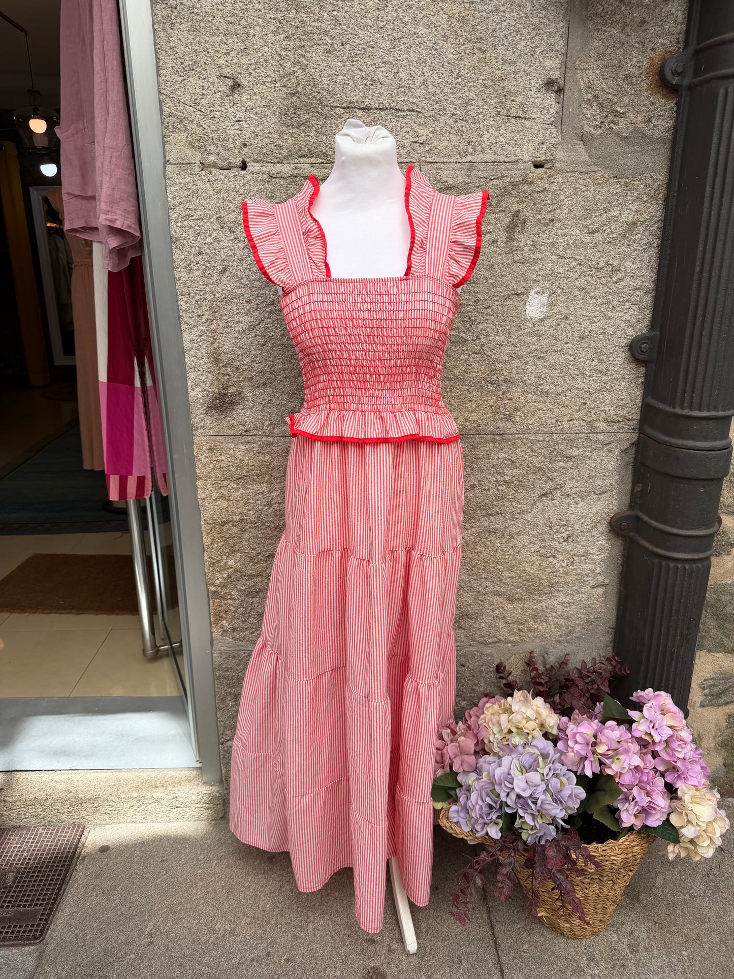 Vestido nido de abeja
