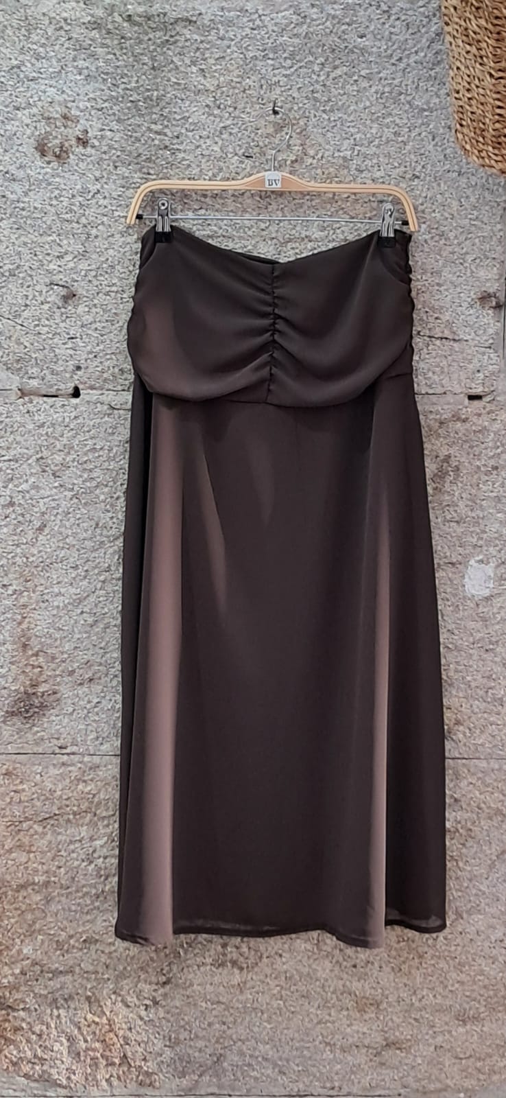 Falda marrón