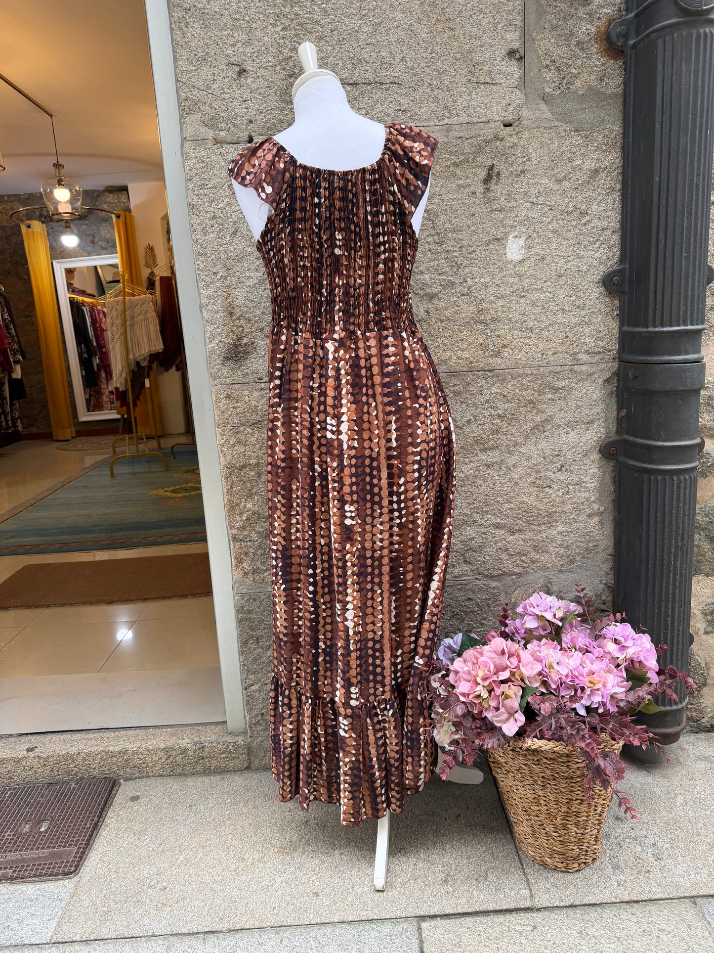 Vestido marrón lunsres