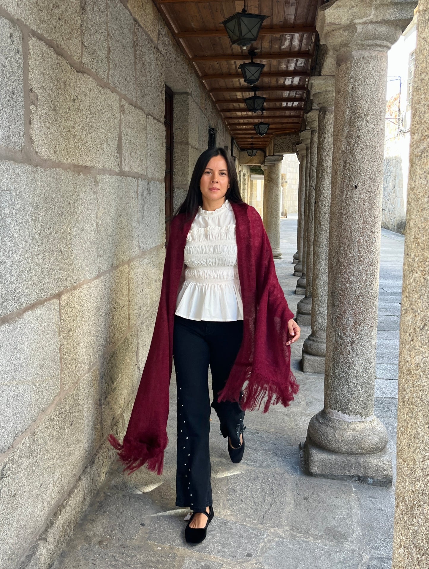 Chales Alana - Rectangulares mohair y seda