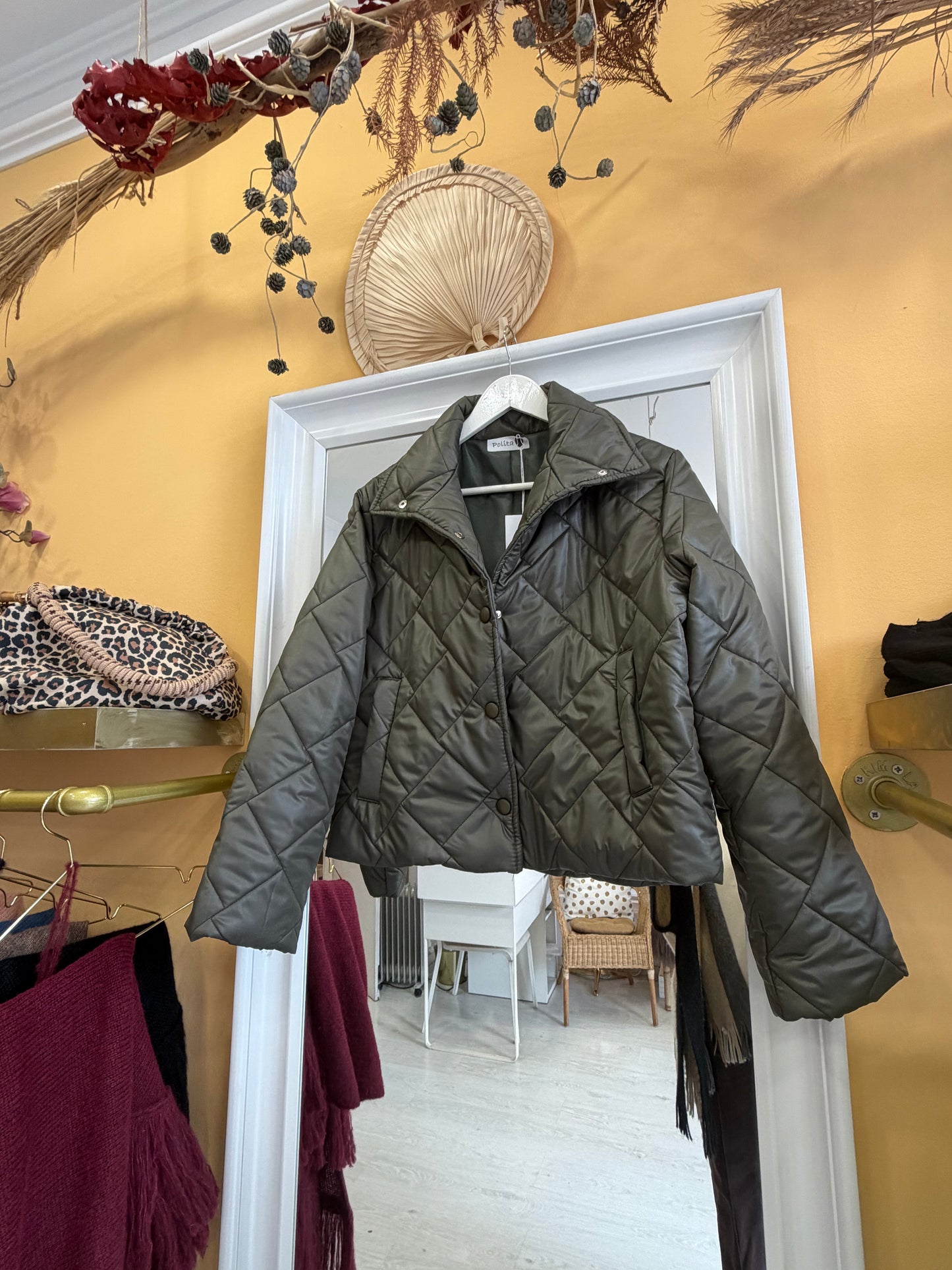 Cazadora guateada verde